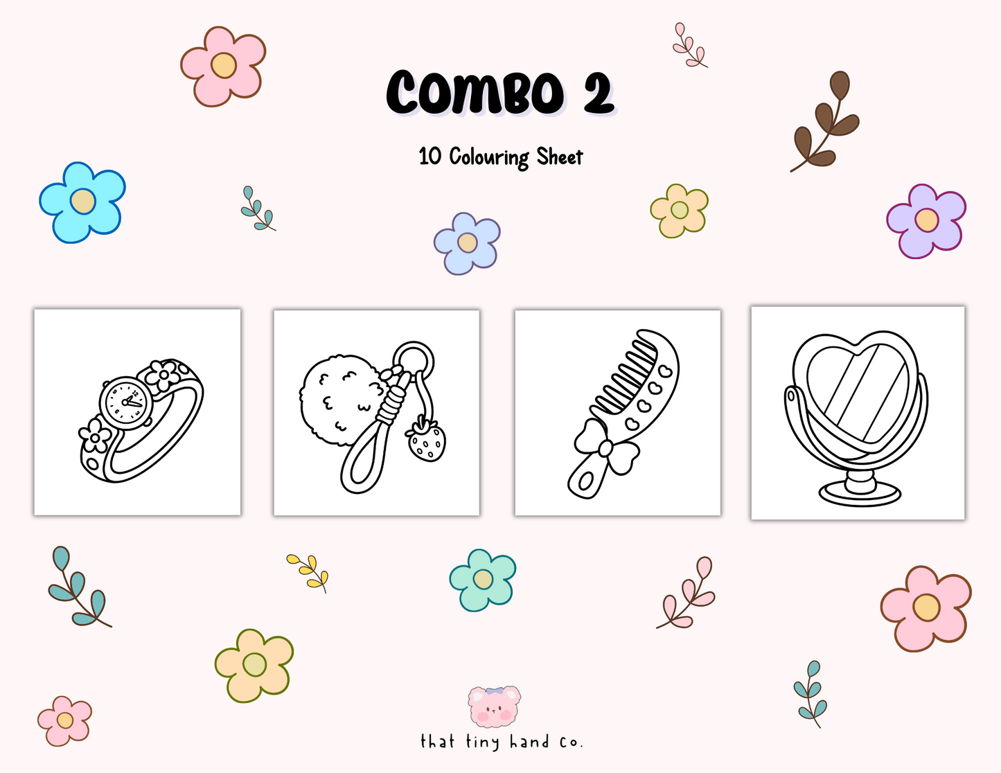 Girly Stuff | Combo 2: Super Cute Girly Stuff Colouring Pages (Digital Download)