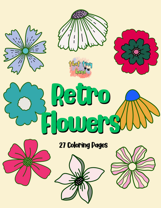 FREE: Retro Flowers (Instant Download)